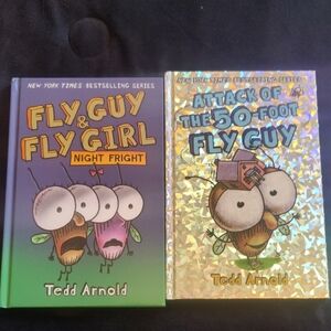 🎉Scholastic Fly Guy & Fly Girl Book Set - Green and Silver